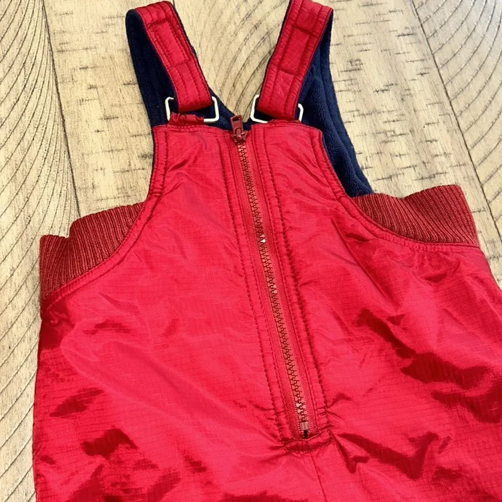 Baby Gap Snow ⛄️ FleeceLined ‘Ski’ ⛷️ Bib Pants. 2 zippers Easy In & Out.